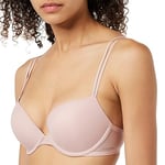 Calvin Klein Women Push-up Bra with Underwire, Pink (Subdued), 32E