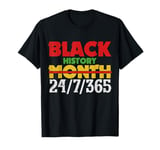 Black History Month all the time pride activism T-Shirt