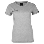SPALDING - TEAM II T-SHIRT 4HER - T-Shirt Basket - T-Shirt cintré - Imprimés Spalding - gris chinéGrisFR : L (Taille Fabricant : L)