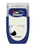 DULUX Light Green Tester Paint 30ml Apple White Matt Touch Up Colour Mini Roller