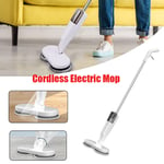 Cordless Power Electric Spinning Mop Rechargeable Floor Cleaner Scrubber Polish