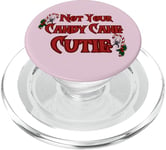 Not Your Candy Cane Cutie Hands Off Black Web Widow Holidays PopSockets PopGrip for MagSafe