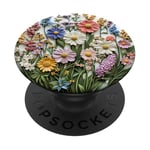 Bouquet de fleurs mixtes Fleurs sauvages Nature Botanique PopSockets PopGrip Adhésif