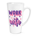 Work Wife 17oz Large Latte Mug Cup Love Joke Valentines Day Birthday Funny Gift