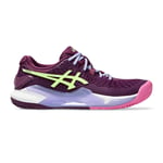 ASICS Gel-Resolution 9 Chaussures Padel Femmes - Mauve, Vert Fluo