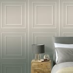 Beaded Wood Panel Rasch Wallpaper Grey & Beige 279282 Realistic 3D Effect