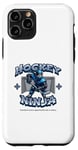 Coque pour iPhone 11 Pro Joueur ninja de hockey sur glace