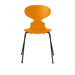 Fritz Hansen - Myran 3101 Burnt Yellow Färgad Ask/Black - Matstolar - Arne Jacobsen - Gul - Metall/Trä