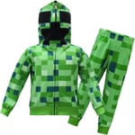 2023 Minecraft Klädsel Kläder Stora Barn Höst Långärmad Kostym Pullover + Byxor Tvådelad Set 7073 140cm