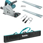 Makita 110v Plunge Saw SP6000 Deal 2 x Guide Rails, Connectors, Clamp Set, Bag