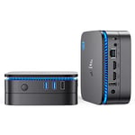 NiPoGi Mini PC 16Go RAM 512Go ROM, Ιntel Celeron N5105(jusqu'à 2,9 GHz) Mini Ordinateur de Bureau, AK1 Pro Mini Tour PC 4K UHD Double Display/HDMI 2.0/LAN/Dual-Band WiFi pour Bureau,Étude, HTPC