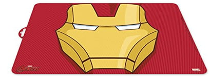 0404, Set de Table Character Iron Man ; Dimensions 43 x 29 cm ; Produit en Plastique réutilisable ; sans BPA.