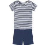 Hust & Claire Pyjamas med t-skjorte og shorts, Blue m.