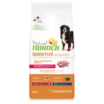 Natural Trainer Sensitive No Gluten Adult Medium/Maxi Single Protein med kanin - Ekonomipack: 2 x 12 kg