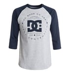 DC Shoes Rebuilt Raglan M Tees Btl0 T-Shirt Homme, Bleu (Blue Iris), XX-Large (Taille Fabricant: XXL)