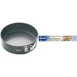 MasterClass Non-Stick Cake Tin for Baking, Spring Form Loose Base, Round 23cm (9"), Sleeved & Reynolds Non-Stick Parchment Paper | 380mm x 10m