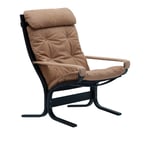 LK Hjelle - Siesta Classic High Black With Armrests Dunes 21004 Camel