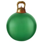 60CM Uppblåsbar Julkula med Handtag Tjockare PVC Stor Enfärgad Läckagesäker Inomhus Utomhus Ga  (LGL) Dark green