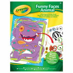 Crayola Funny Faces Colour & Sticker Book (T1)