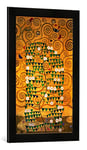 Kunst für Alle 'Encadré Image de Gustav Klimt Tree of Life c.1905–09, d'art dans Le Cadre de Haute qualité Photos Fait Main, 40 x 60 cm, Noir Mat