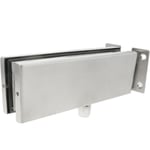 Primematik - Charnière supérieur fixe en aluminium pour porte vitrée pour ferme-porte de sol