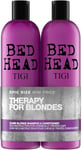 Bed Head by TIGI Shampoo & Conditioner Dumb Blonde Duo for Damaged Hair,2x 750ml