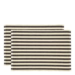 Södahl - Statement Stripe spisebrikke 33x48 cm 2 stk ash