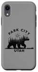 Coque pour iPhone XR Park City Utah Vacation Ours Forêt Soleil