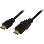 Adnauto - Cable hdmi male hdmi male mobile 90o 1.8m - Noir