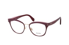 Miu Miu MU 54QV CCG1O1, including lenses, SQUARE Glasses, FEMALE