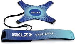 SKLZ Star-Kick entraîneur de Football, Matériel de Formation au Football, entraîneur de Lancer et Réception de Ballon de Football, Pour Ballons de Tailles 3/4/5, Mixte Adulte, Bleu (Cobalt), Taille Unique