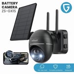 ieGeek Outdoor 360° PTZ Solar Security Camera Wireless Battery WiFi CCTV System