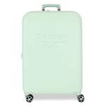 Reebok Franklin Valise Cabine, Set valises, fabriquée en ABS, Un matériau résistant et léger, Fermeture TSA, Quatre Roues Doubles à Rotation multidirectionnelle, par Joumma Bags, Menthe (Menta),