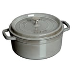 Staub Cocotte ronde 7 l 5.5 quart gris graphite