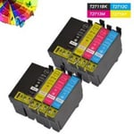 Lot de 8 Cartouches Epson T2711 Compatible pour Epson WF-3620DWF/3640DTWF