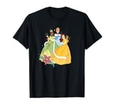 Disney Princess Tiana Cinderella and Belle Christmas Holiday T-Shirt