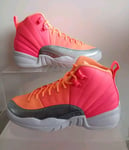 NIKE AIR JORDAN 12 RETRO (GS) ,,Hot Punch'' SIZE UK 5 EUR 38 (510815 601)