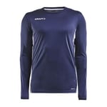 Craft Pro Control Impact LS Tee M Marin polyester XX-Large Herr