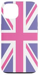 iPhone 13 Purple and Pink, United Kingdom The Union Jack Flag Case