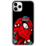 ERT GROUP Coque de téléphone Portable pour Iphone 11 Pro Max Original et sous Licence Officielle Marvel Motif Spider Man 042 Parfaitement adapté à la Forme du téléphone Portable, Coque en TPU