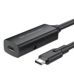 NÖRDIC aktiv 5m USB-C 3.0 SuperSpeed 5Gbps forlengelseskabel hann til hunn