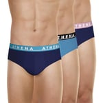 Athena Homme Easy Color sous-vêtement, Marine/Bleu/Marine, XXL EU