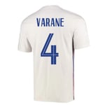 2020-2021 France Away Football Soccer T-Shirt (Raphael Varane 4)