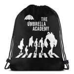 ghjkuyt412 Drawstring Bags The Umbrella Academy Abbey Road Unisex Drawstring Backpack Sports Bag Rope Bag Big Bag Drawstring Tote Bag Gym Backpack in Bulk