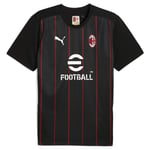 Milan Tränings T-Shirt Pre Match - Svart/For All Time Red - PUMA, storlek X-Large