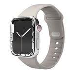 Vonmählen Apple Watch (42/44/SE/45/46/49mm) Classic Band 2 Resirkulert Silikon Reim - Grå