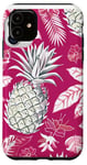 Coque pour iPhone 11 Festive Tropical Ananas Coque de téléphone Motif Noël