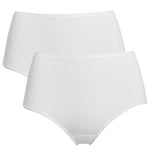 Trofe Midi Briefs Bamboo Mix Trosor 2P Vit Medium Dam