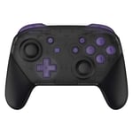 eXtremeRate Transparent Atomic Purple Repair ABXY D-pad ZR ZL L R Keys for Nintendo Switch Pro Controller, DIY Replacement Full Set Buttons with Tools for Nintendo Switch Pro - Controller NOT Included