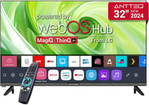 Antteq 32 Inch TV Smart WebOS TV MagiQ 32" with ThinQ AI, Voice Magic Remote,